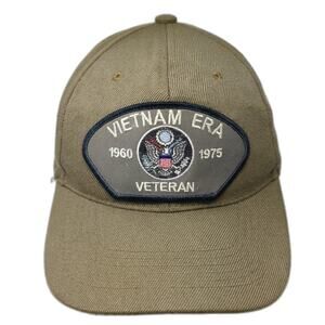 Vietnam Era Veteran 1960-1975 Strapback Baseball Cap Green One Size VetFriends